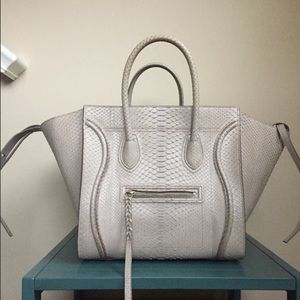 Celine Python Medium Phantom Tote